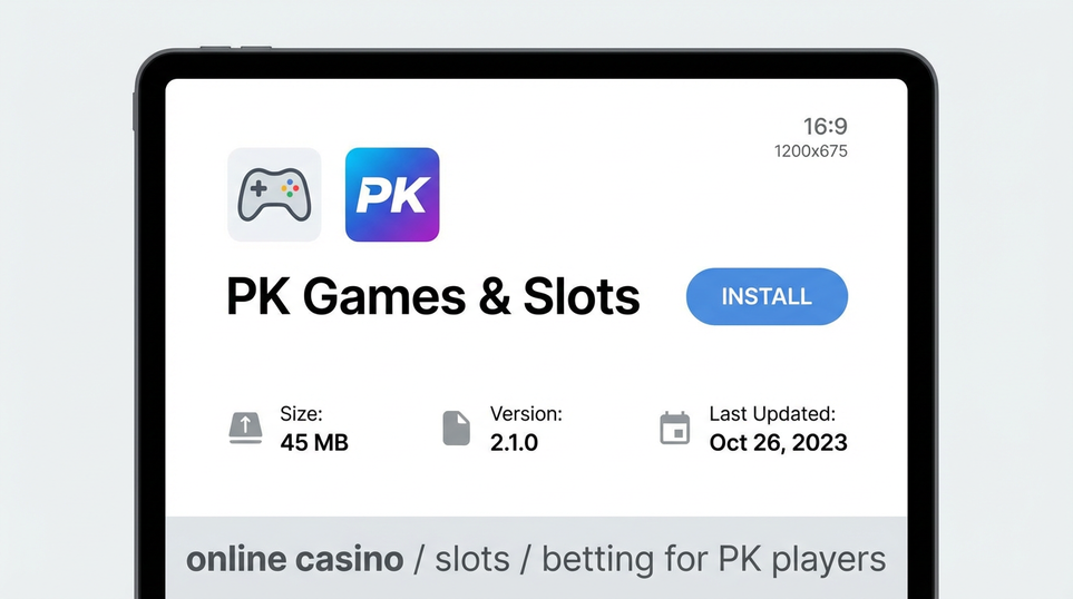 Game list for slotspk gameapk section - official platform interface screenshot